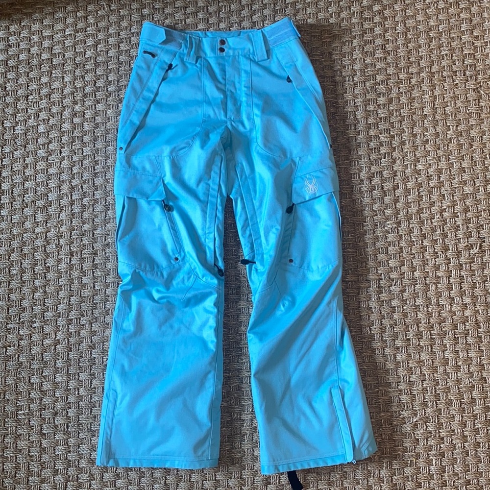 Spyder Ski Pants Light Blue Sz 8